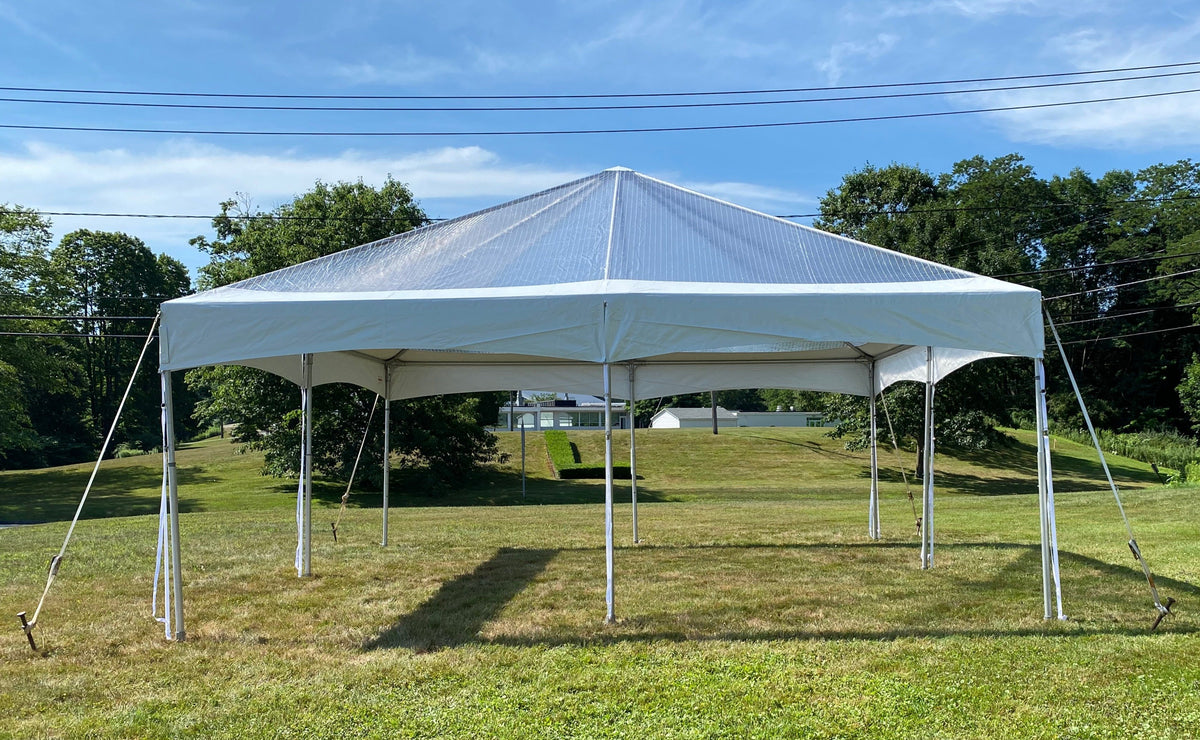 20 ft. X 20 ft. Clear Canopy Frame Tent - Litchfield, CT - ACE