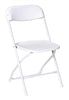 Chairs, White Folding