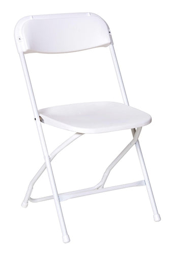 Chairs, White Folding