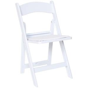 Chairs, Formal White Resin
