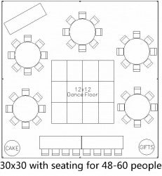 Tent Size & Seating Capacity