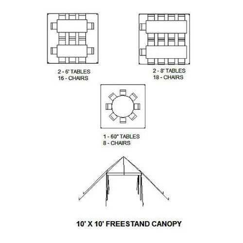 tent size and capacity Tent Size & Seating Capacity - Litchfield, CT