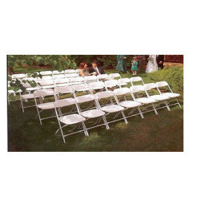 Chairs, White Folding